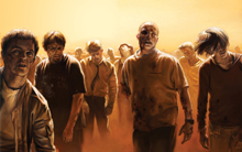 Zombie crowd